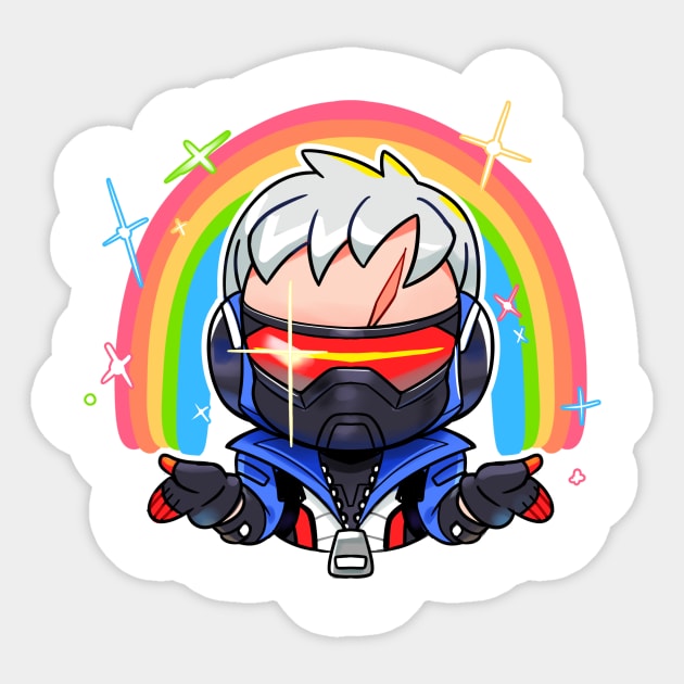 Soldier 76 - Imagination Sticker by REDZtheARTIST